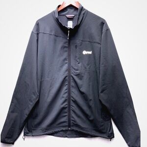 Ground Equilibrium Stretch Full Zip Jacket Men's L Black Lightweight Softshell